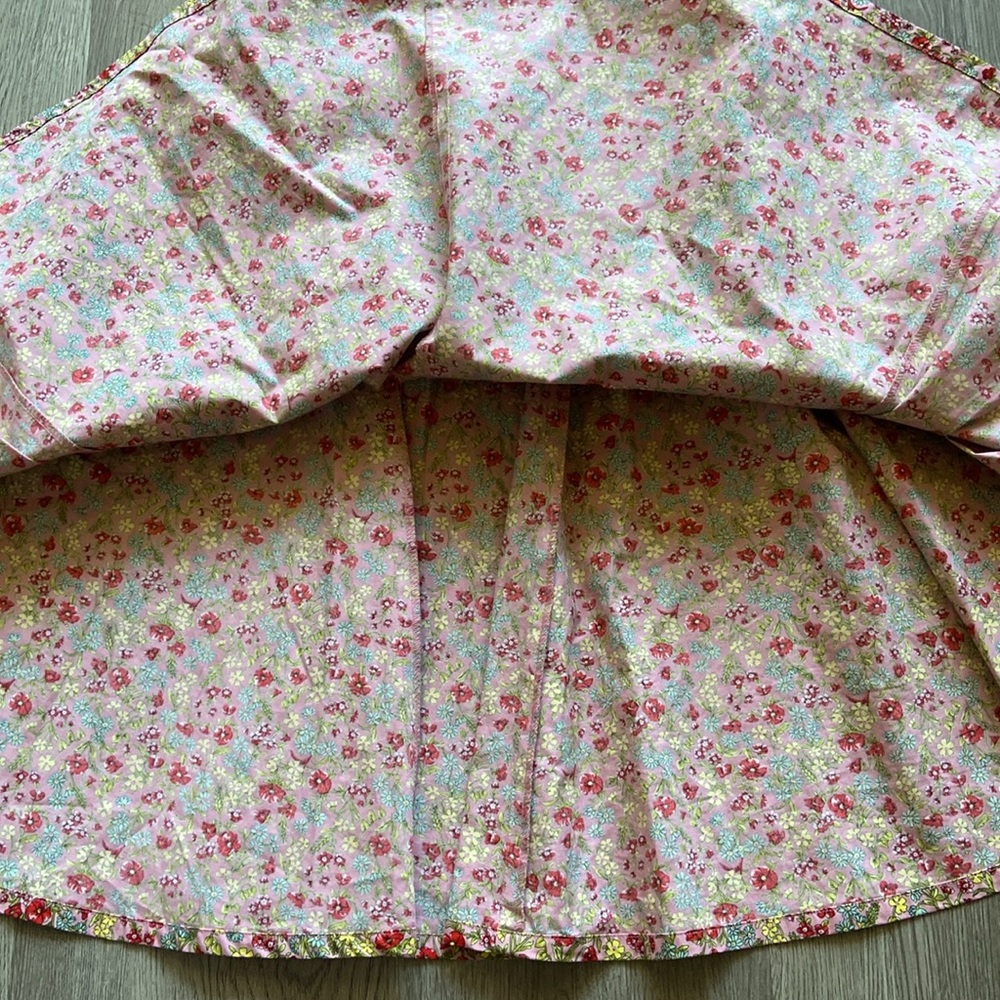vintage Betsey Johnson pink floral cotton strapless coquette sundress Size 6 - Picture 6 of 15